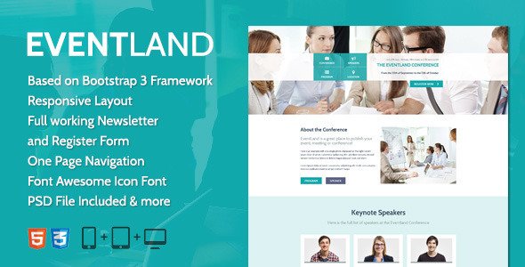 EventLand Landingpage
 FXThemeLandingPages
