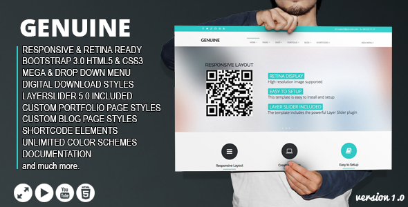Genuine - Multi Purpose HTML5 Creative Template
 FXTheme