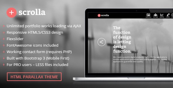 Scrolla - Parallax HTML Template
 FXTheme