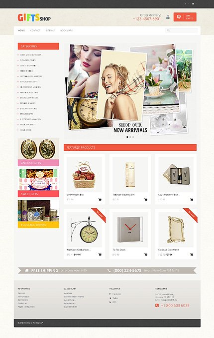 White Gifts Store PrestaShop Theme by Irene TMT