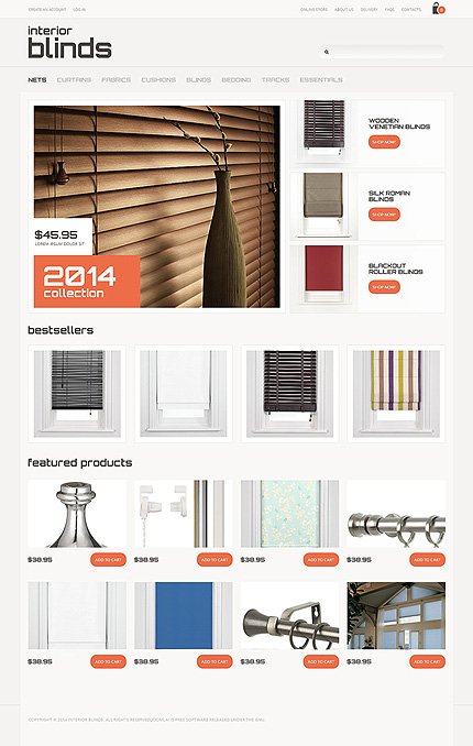 White Window Decor VirtueMart Template by Cowboy TMT