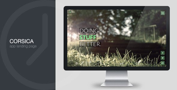 corsica | responsive app landing page
 FXTheme