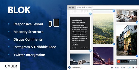Blok - Responsive Masonry Tumblr Theme
 FXTheme