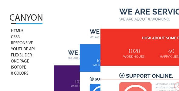 Canyon - One Page Parallax Responsive Template
 FXTheme