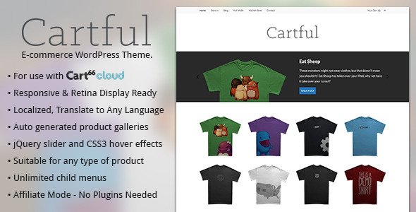 Cartful - Ecommerce WordPress Theme for Cart66
 FXTheme
