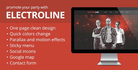 ElectroLine - Event Promo Muse Template
 FXTheme