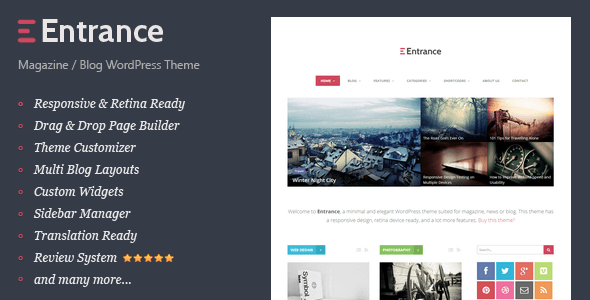 Entrance - WordPress Theme for Magazine and Review
 FXTheme