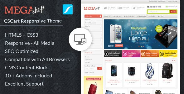 Mega Shop - CS-Cart Responsive Theme
 FXTheme