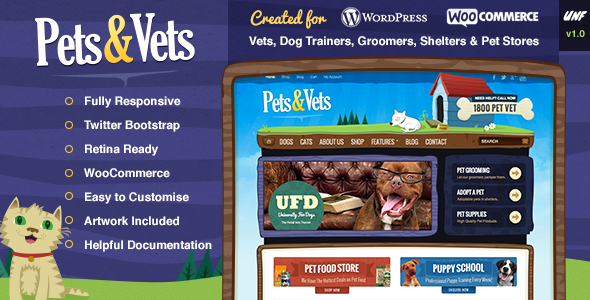 Pets & Vets - WordPress & WooCommerce
 FXTheme