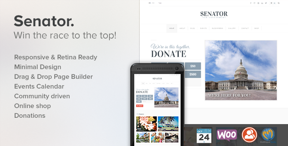 Senator: Responsive Political WordPress Theme
 FXTheme