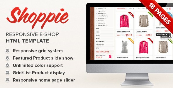 Shoppie - Responsive E-Shop HTML Template FXTheme