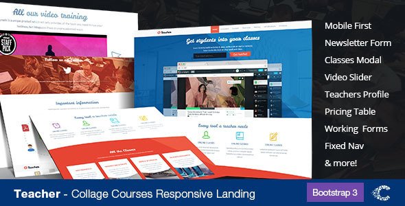 Teacher- Education One Page Responsive Theme
 FXTheme