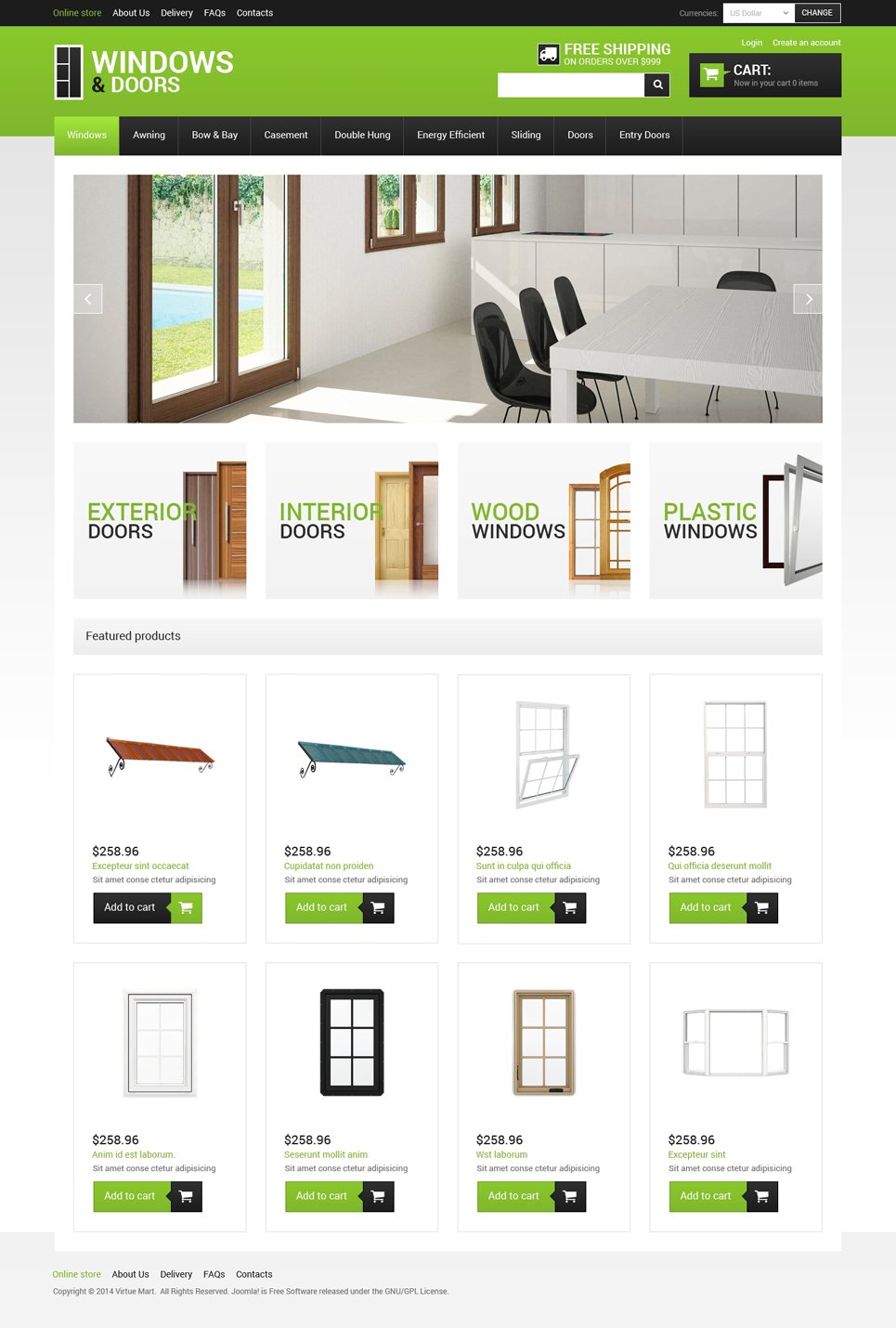Window VirtueMart Template TMT