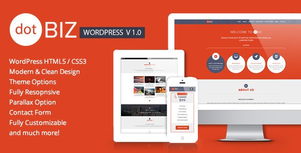 dotBIZ - WordPress Responsive OnePage Parallax 
 FXTheme