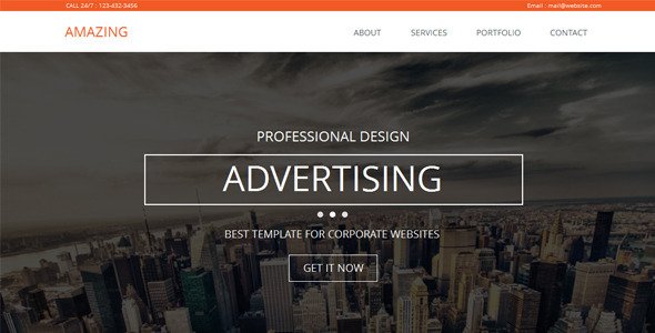 Amazing - One Page Parallax Muse Template
 FXTheme