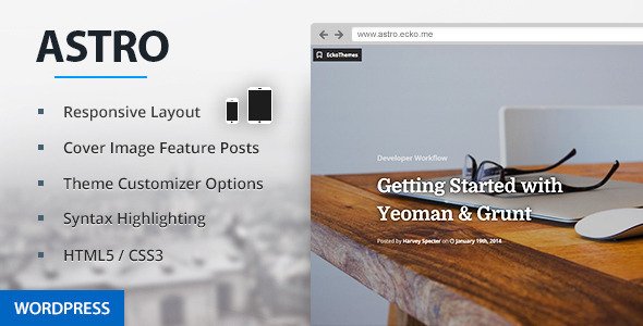 Astro - Responsive WordPress Blog Theme
 FXTheme