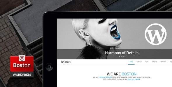 Boston - Corporate Parallax WordPress Template
 FXTheme