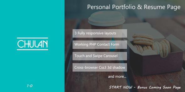 Chulan -  Personal Portfolio & Resume Page
 FXTheme