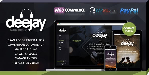Deejay-Responsive Dj Events & Music Theme
 FXTheme