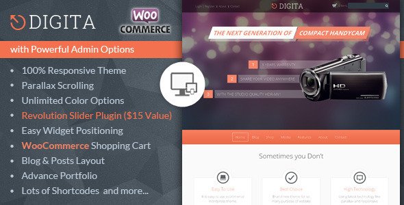 Digita - WooCommerce Parallax Theme
 FXTheme