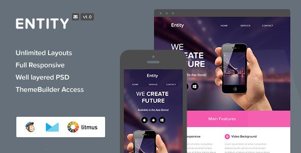 Entity - Responsive Email + Themebuilder Access
 FXTheme