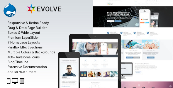 Evolve - MultiPurpose, Creative Drupal Theme
 FXTheme