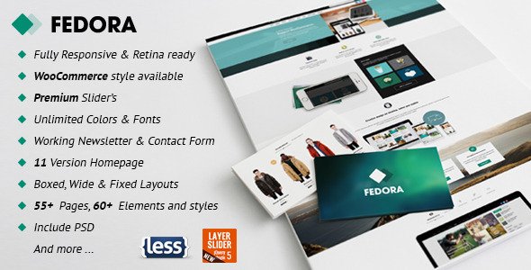 Fedora - Responsive, Multi-purpose HTML5 template
 FXTheme