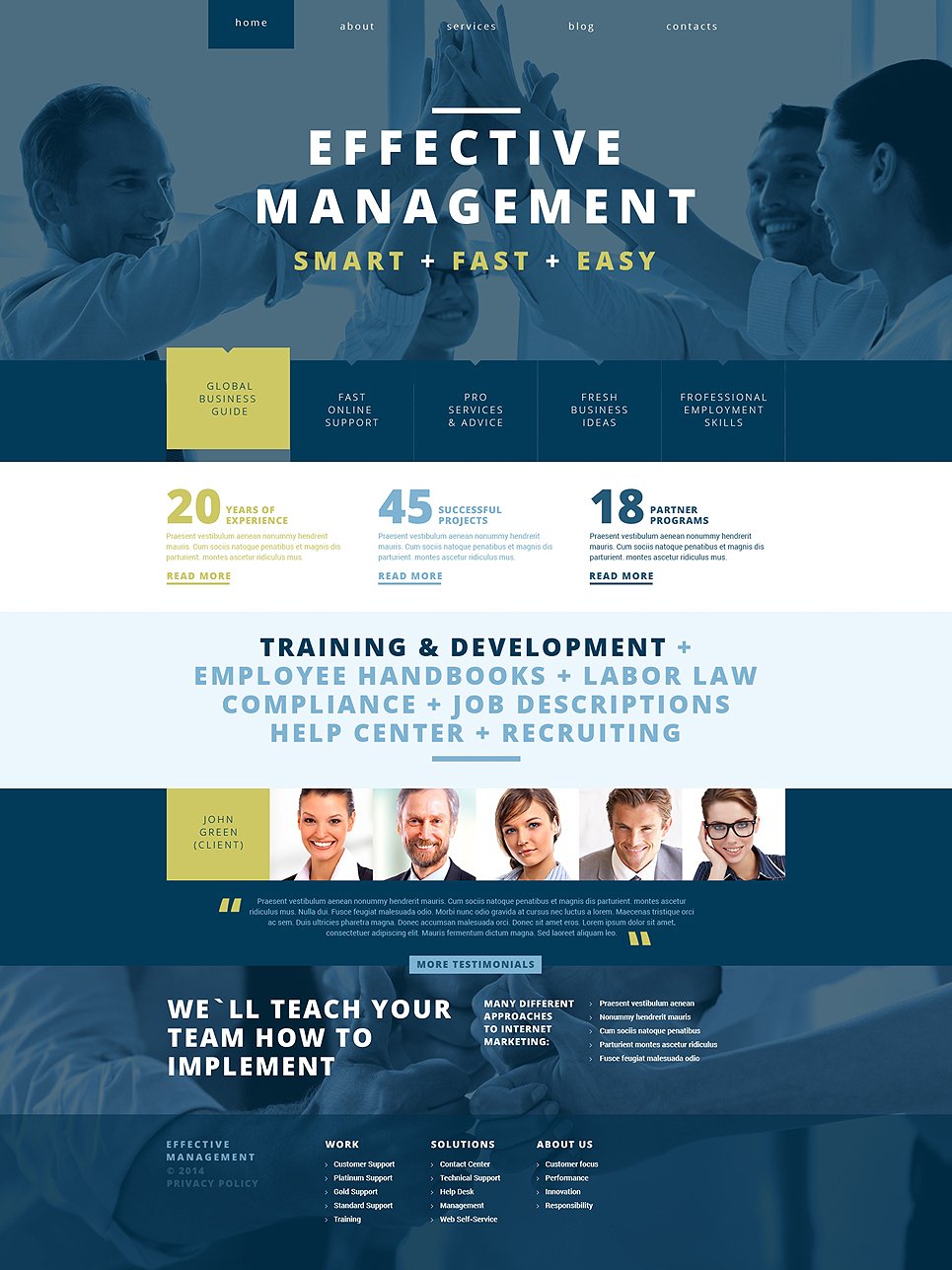 Management Company Responsive WordPress Theme TMT