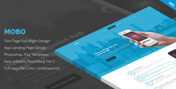 Mobo - One Page App Landing Page
 FXTheme