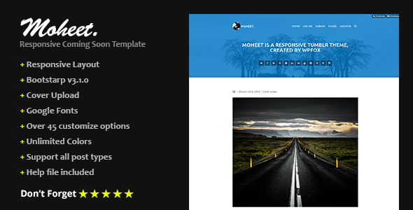 Moheet - Responsive Blog Thumblr Theme
 FXTheme