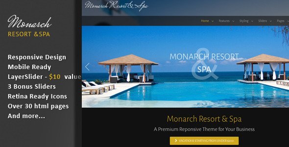Monarch Resort & Spa - Responsive Template
 FXTheme