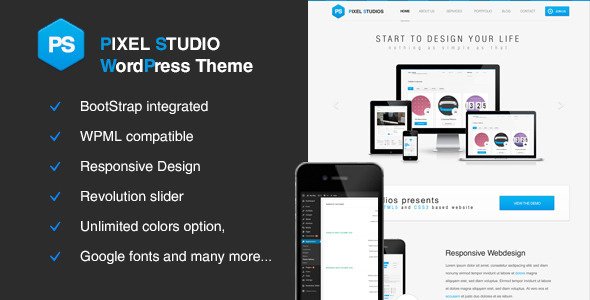 Pixel Studios-Business Responsive WordPress Theme
 FXTheme