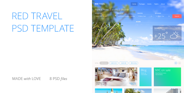 Red Travel
 FXTheme PSDTemplates