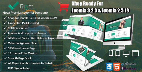 Right Multipurpose & Shop Joomla Template Bundle
 FXTheme