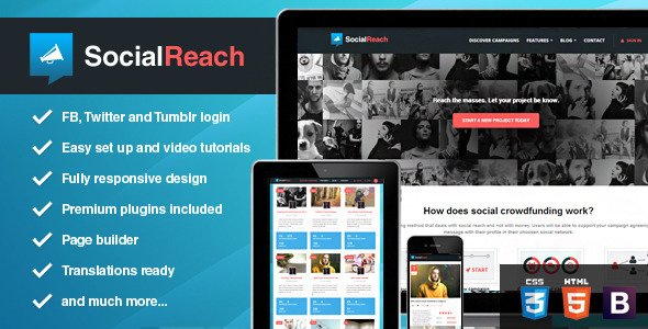 Social Reach - The Crowd-Speaking Wordpress Theme 
 FXTheme