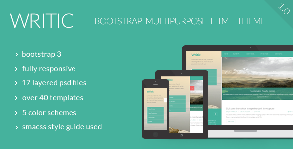 Writic Responsive Multipurpose Bootstrap Template
 FXTheme