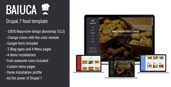 Baiuca - Drupal 7 restaurant template
 FXTheme