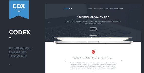 Codex - Responsive Creative One Page Template
 FXTheme