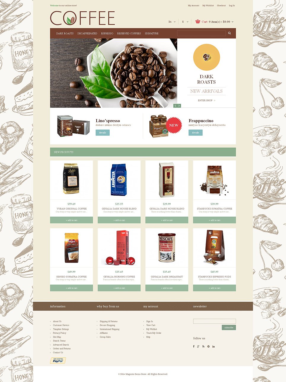 Cup of Coffee Magento Theme TMT