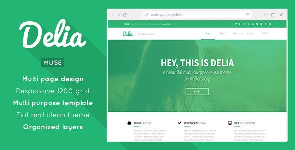 Delia - Multipurpose Muse Template
 FXTheme