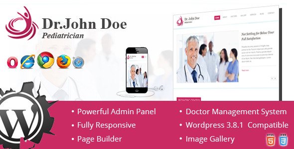Dr. Doe – Responsive One-Page Wordpres Theme
 FXTheme