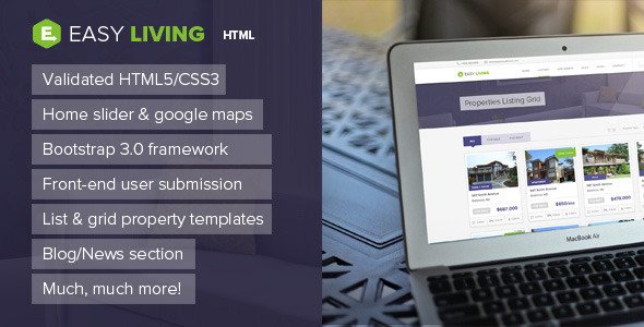 Easy Living - Real Estate HTML Template 
 FXTheme