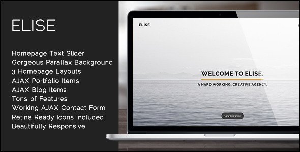 Elise - AJAX Powered Single Page Template
 FXTheme
