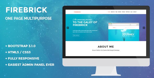 Firebrick - Multipurpose One Page Drupal Theme
 FXTheme