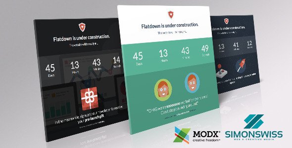 Flatdown - Coming Soon MODX Theme
 FXTheme