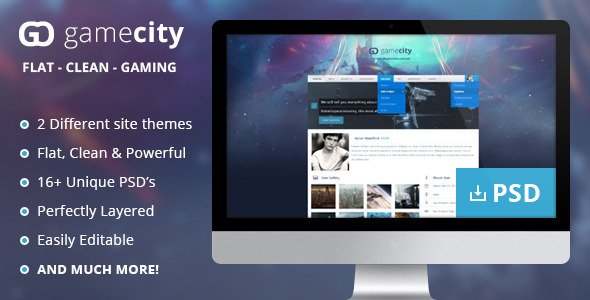 GameCity -- Flat & Clean Gaming Template
 FXTheme