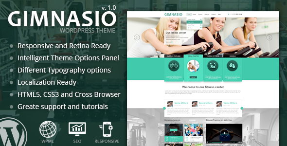 Gimnasio Responsive WordPress Theme
 FXTheme