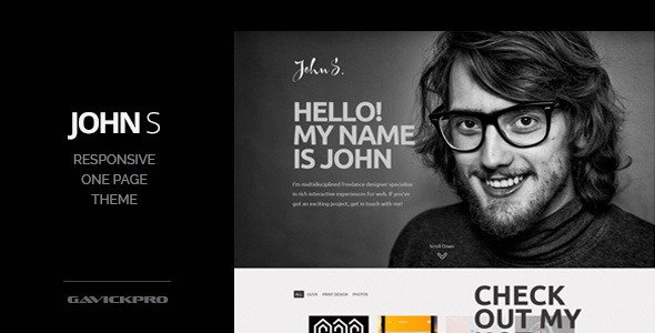 John - One Page Joomla Portfolio Template
 FXTheme
