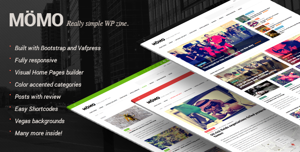 MOMO - Really Simple WP Zine
 FXTheme WordPress