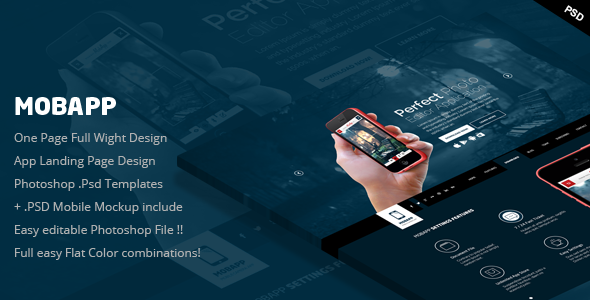 MobApp - One Page App Landing Page
 FXTheme